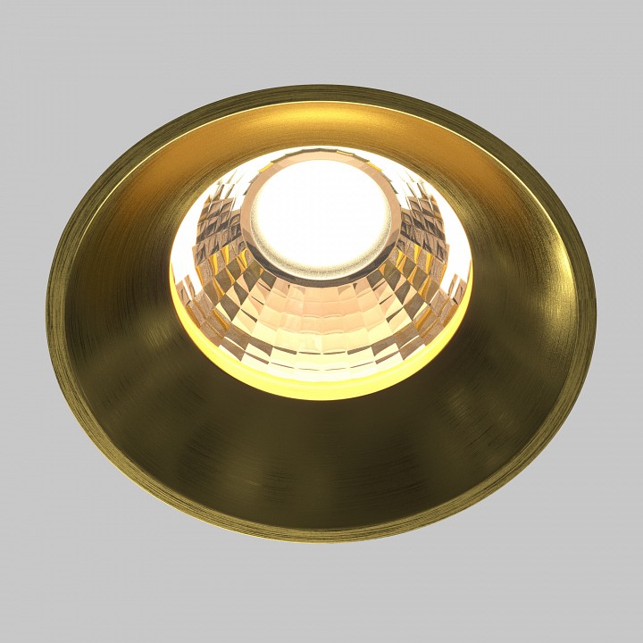 Встраиваемый светильник maytoni round dl058-12w3k-trs-bs