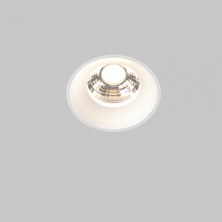 Встраиваемый светильник maytoni round dl058-12w3k-trs-w