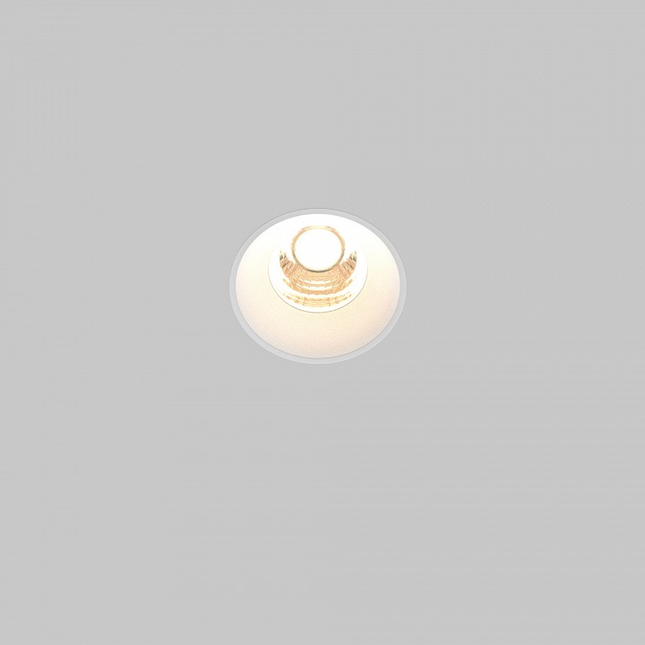 Встраиваемый светильник maytoni round dl058-7w3k-trs-w
