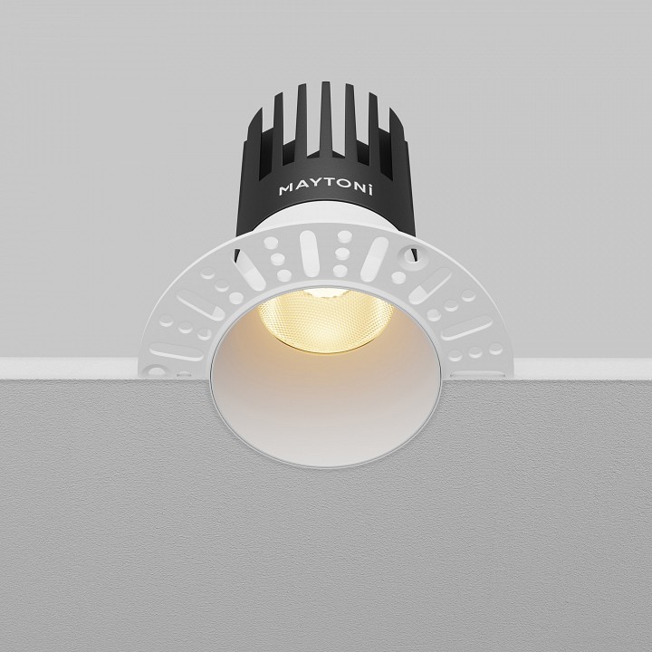 Встраиваемый светильник maytoni dip dl122-15w-2.7k-trs-w