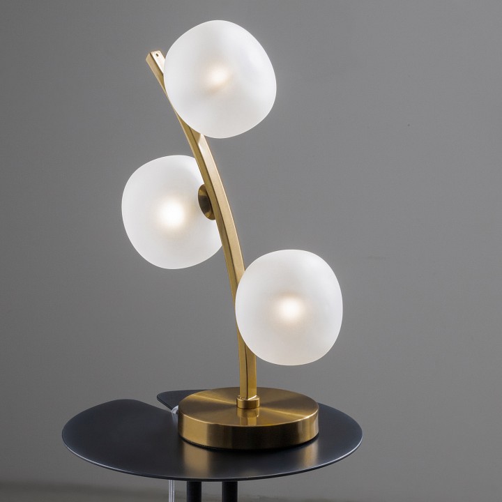 Настольная лампа декоративная freya donuts fr5444tl-03bs