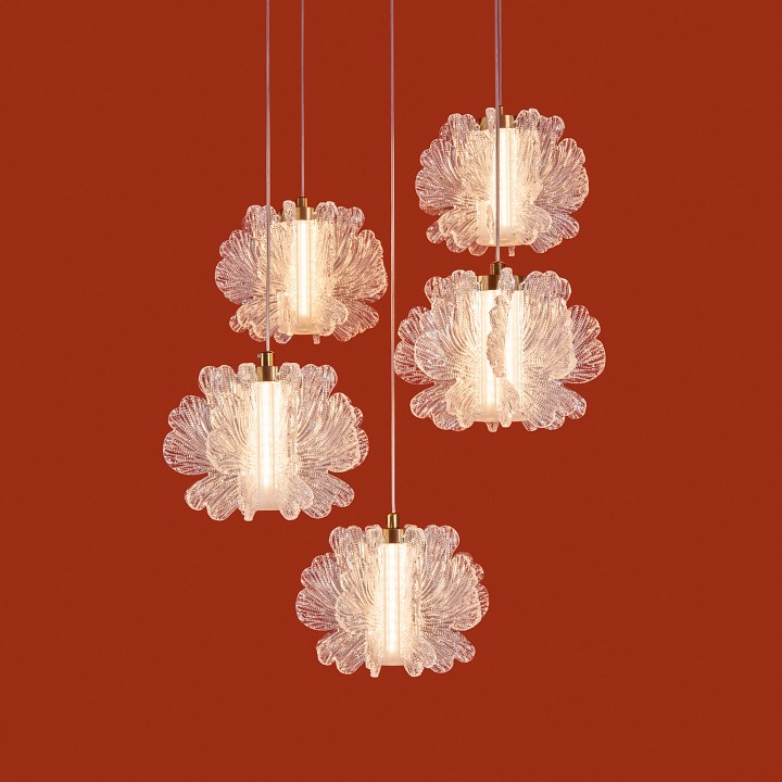 Подвесная люстра freya flower fr5579pl-l40bs