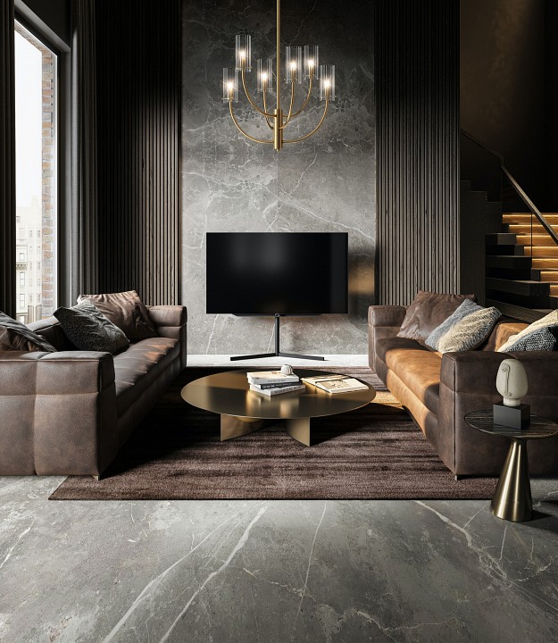 Люстра на штанге maytoni arco mod223pl-06bs