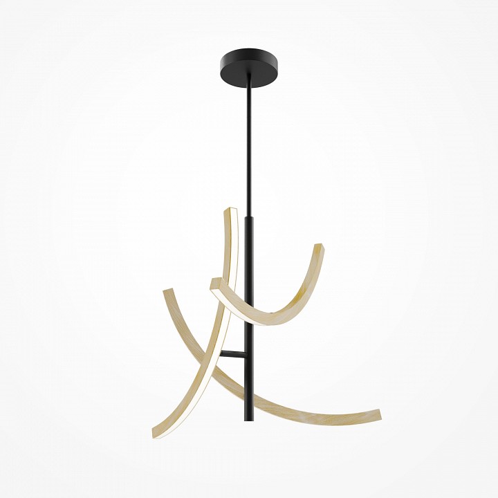 Люстра на штанге maytoni wabi mod428pl-l27bk