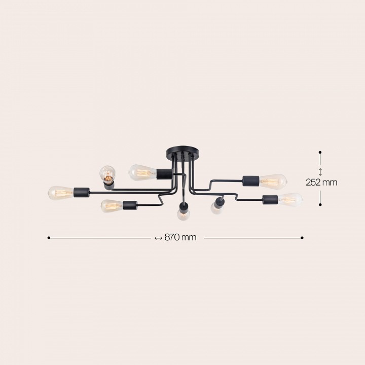Люстра на штанге maytoni gilbert t532cl-08b
