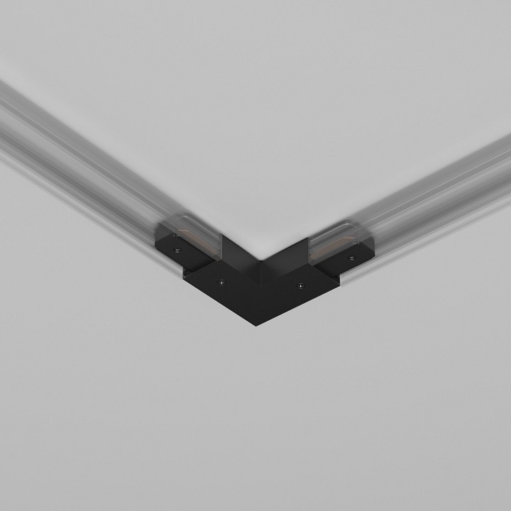 Соединитель угловой l-образный для треков maytoni accessories for tracks unity tra001clb-11b