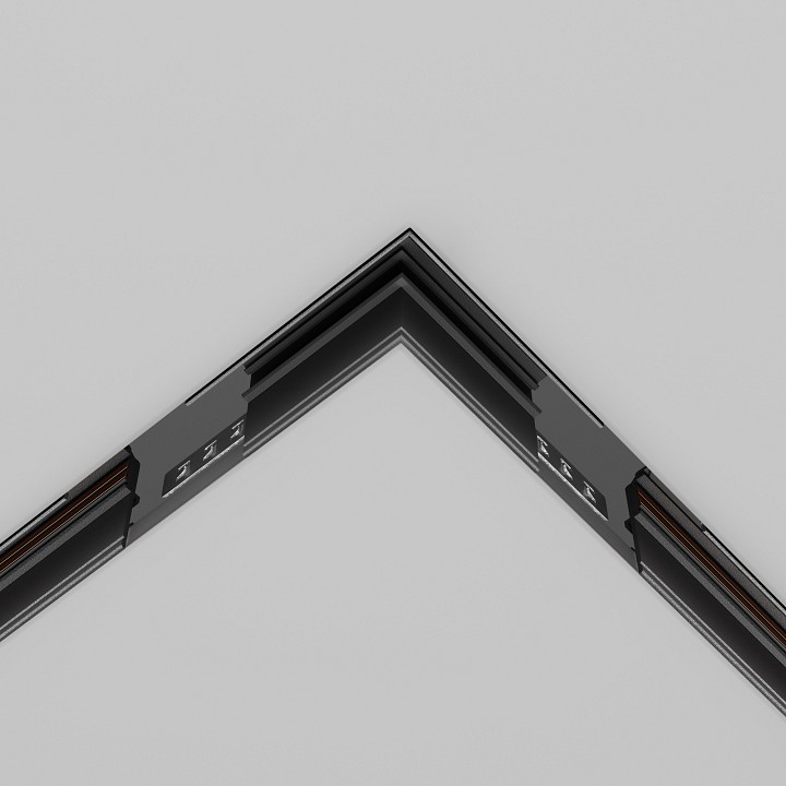 Соединитель угловой l-образный для треков встраиваемых maytoni accessories for tracks exility tra034cl-42.12b