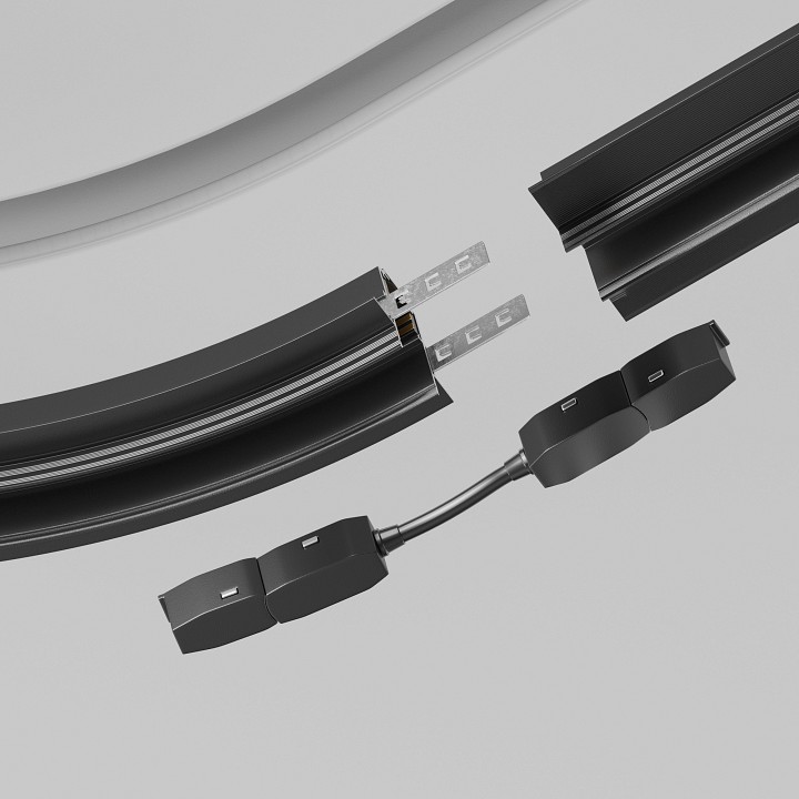 Соединитель гибкий для треков maytoni accessories for tracks exility tra034cs-b