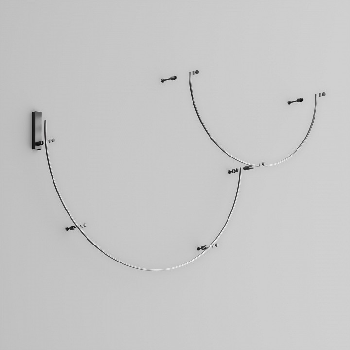 Трек накладной maytoni technical busbar trunkings flarity trx154-2sr-d1800-b