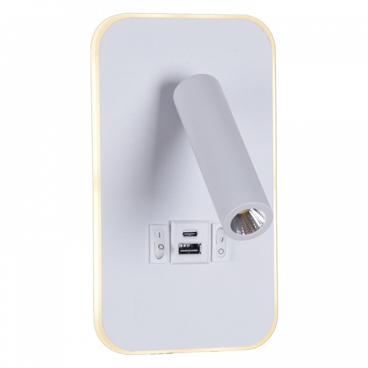 Бра 86204-9.2-001kt led12w+usb wt