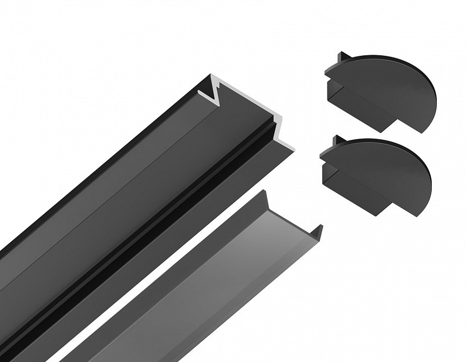 Профиль встраиваемый ambrella light gp gp1001bk/bk