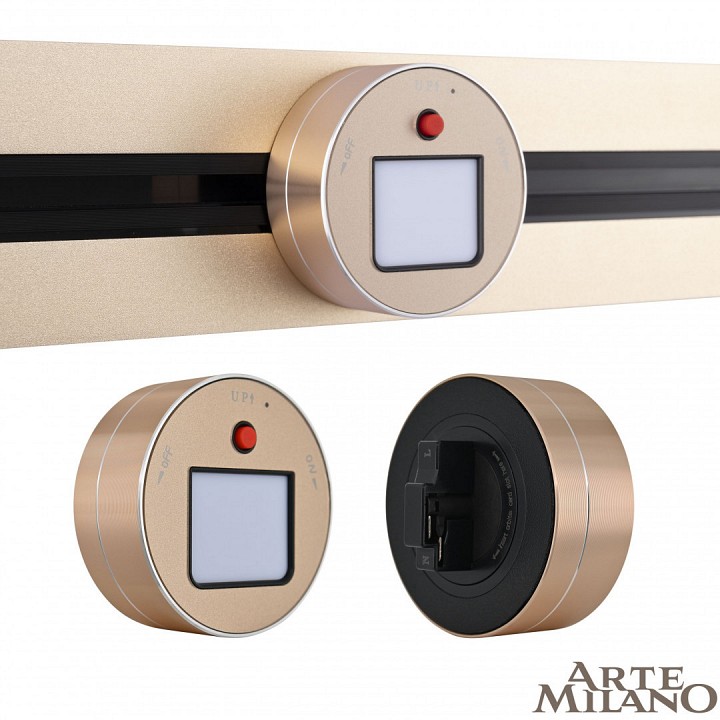 Накладной светильник arte milano am-track-sockets 380011tl/light gold