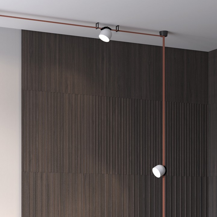 Накладной светильник denkirs belty spot dk5542-wh+bk