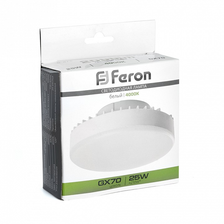 Лампа светодиодная feron lb-474 gx70 25вт 4000k 38269