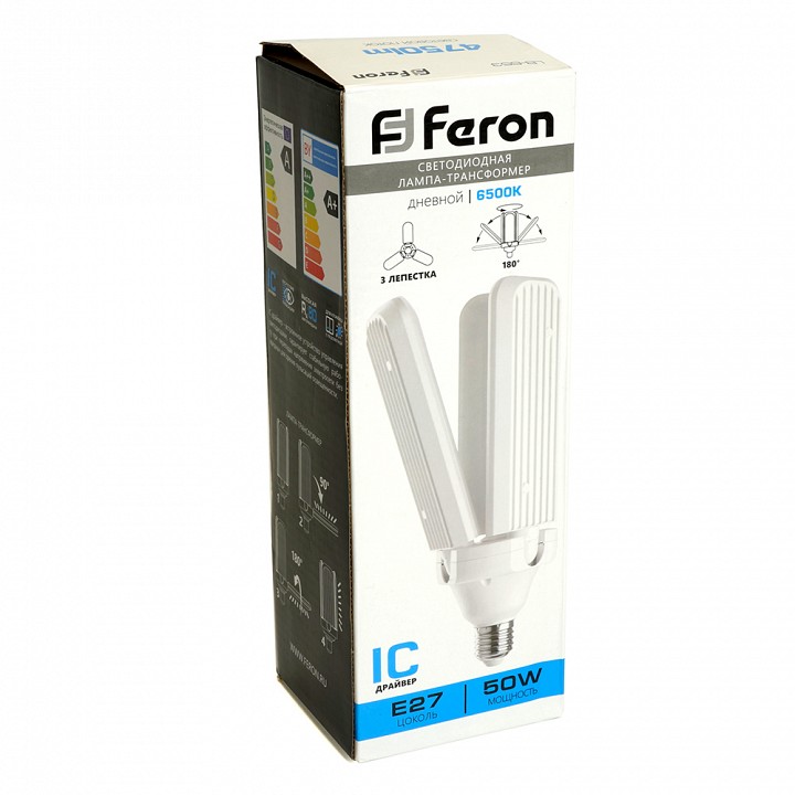 Лампа светодиодная feron lb-653 e27 50вт 4000k 48771