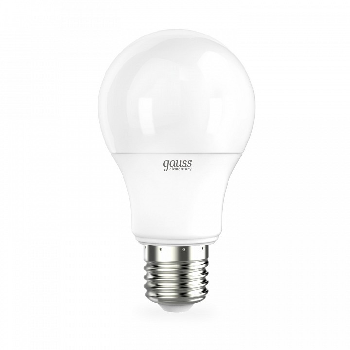 Лампа светодиодная gauss led elementary a60 e27 7вт 4100k 23227a
