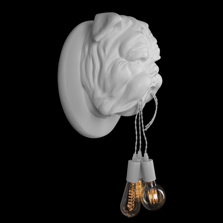 Бра loft it bulldog 10177 white