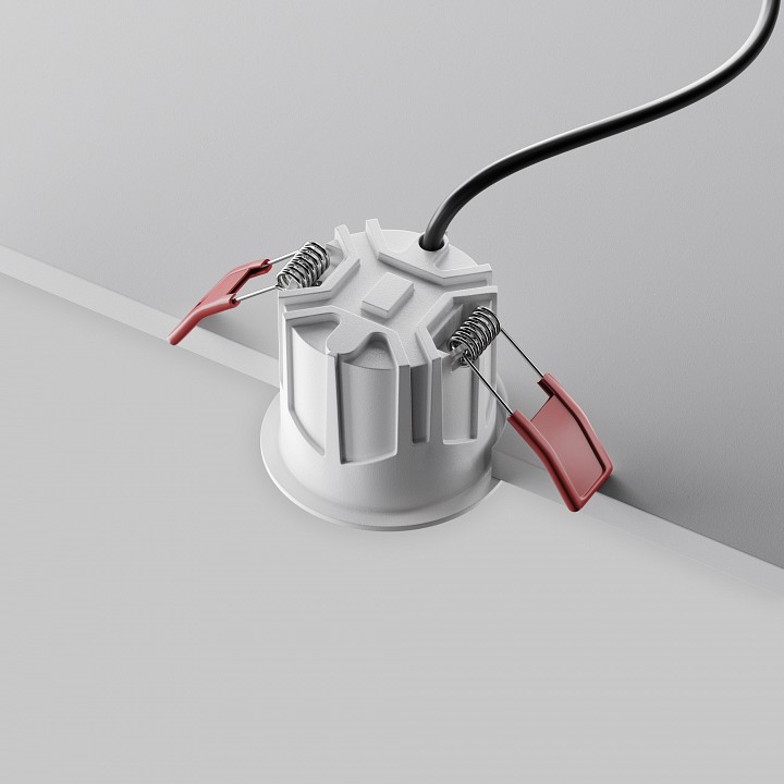 Встраиваемый светильник maytoni alfa led dl043-01-10w2.7k-rd-w