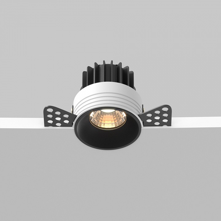 Встраиваемый светильник maytoni round dl058-7w3k-trs-b