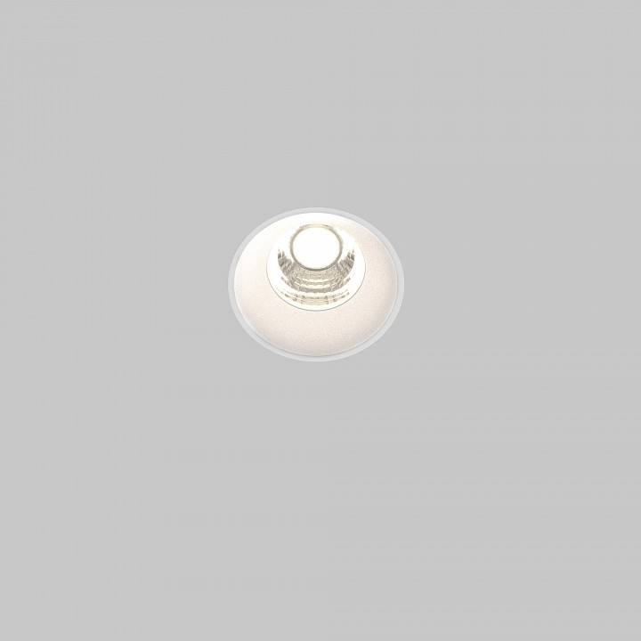 Встраиваемый светильник maytoni round dl058-7w4k-trs-w