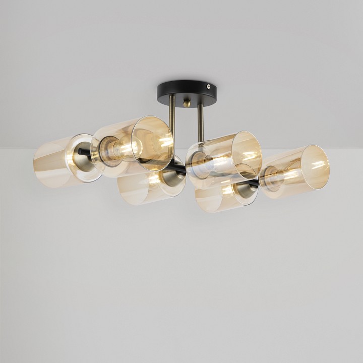 Люстра на штанге freya glow fr5129pl-06b