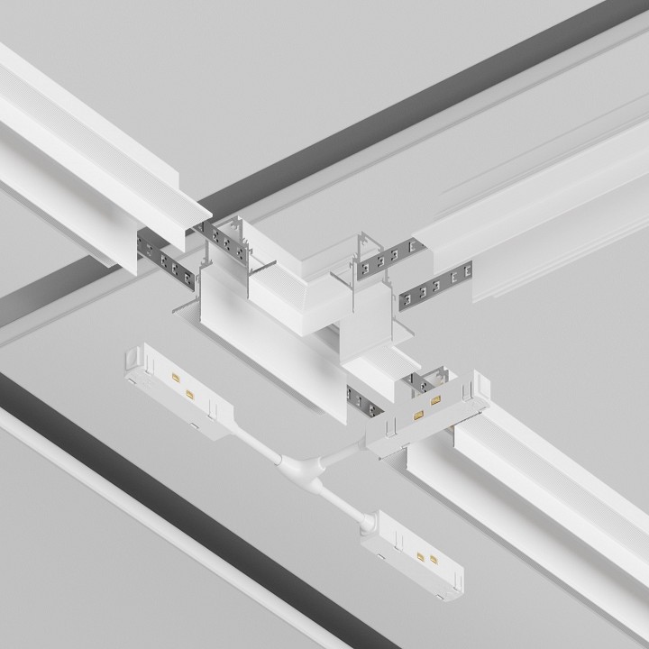 Соединитель t-образный для треков накладных maytoni accessories for tracks gravity tra010ct-42w