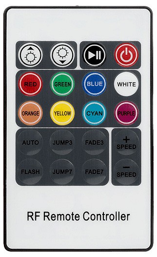 Контроллер-регулятор цвета rgb с пультом ду swg rf rgb rf-rgb-20-18a
