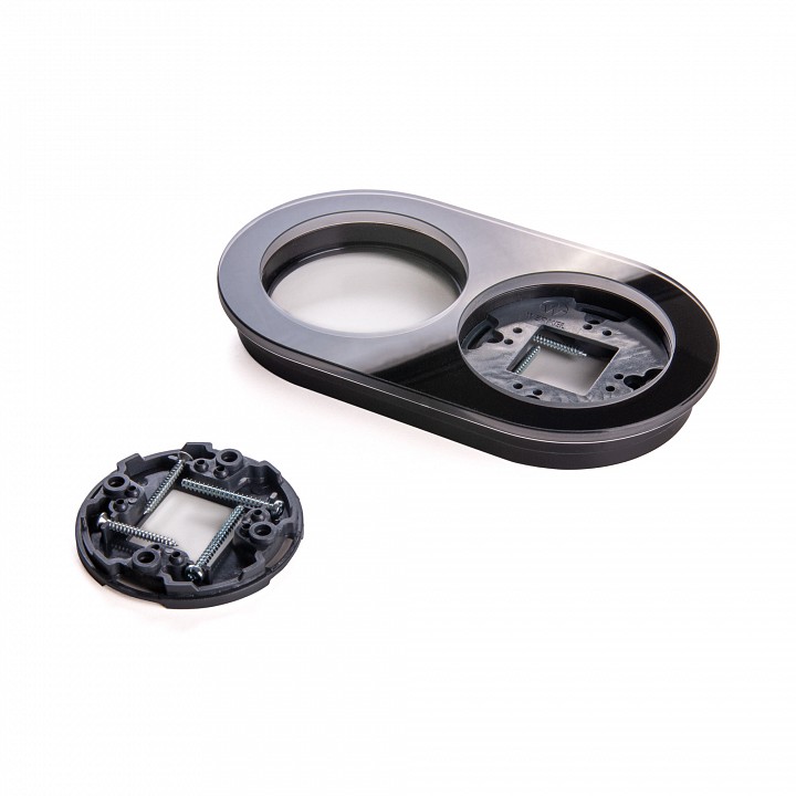 Рамка на 2 поста werkel черный w0025108