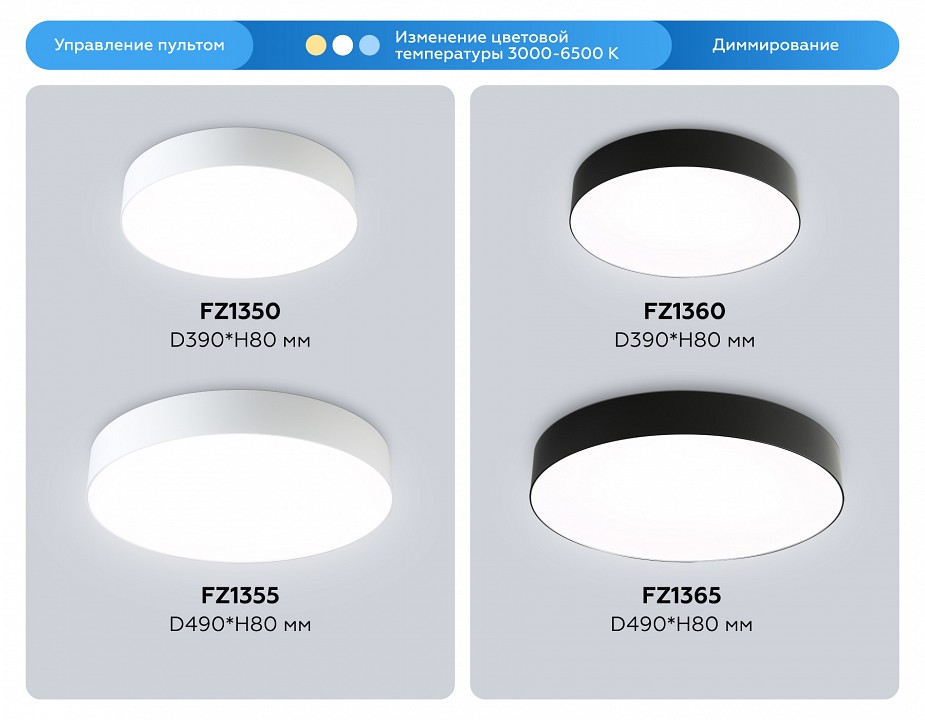 Накладной светильник ambrella light orbital fz1355