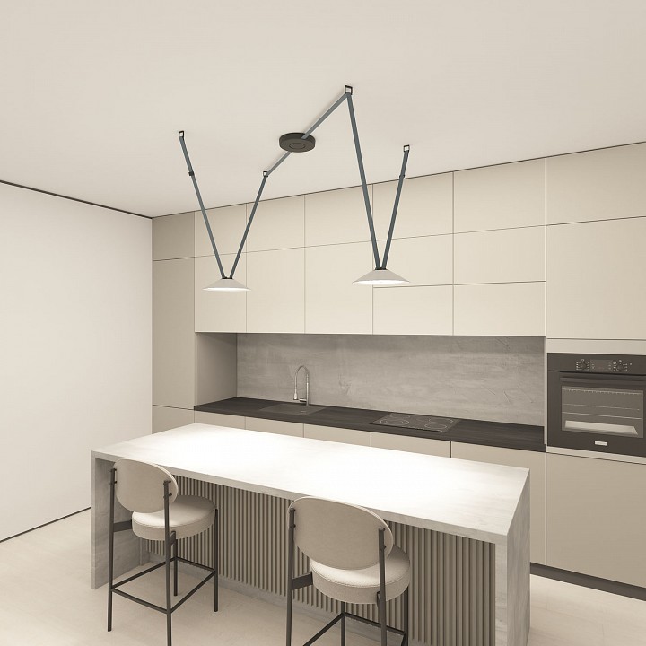 Накладной светильник denkirs belty flow dk5564-wh+bk