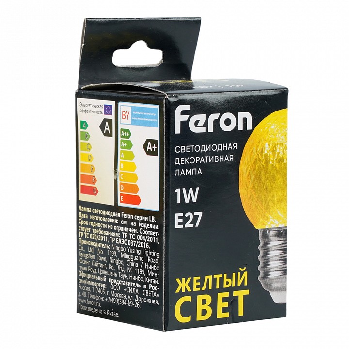 Лампа светодиодная feron  e27 1вт k 52161