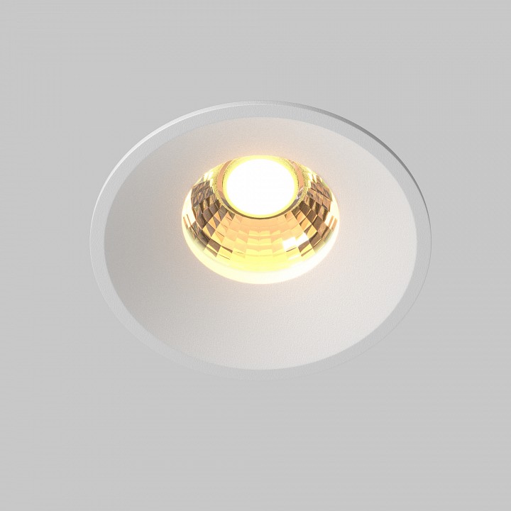 Встраиваемый светильник maytoni round dl058-12w-dtw-w