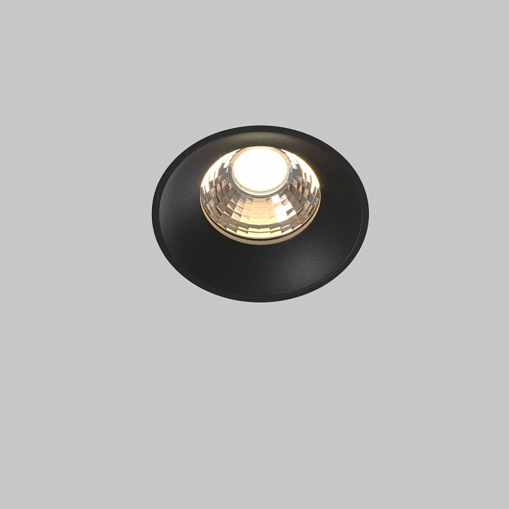 Встраиваемый светильник maytoni round dl058-12w3k-trs-b