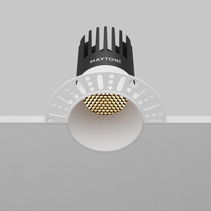 Встраиваемый светильник maytoni dip dl122-15w-2.7k-trs-w