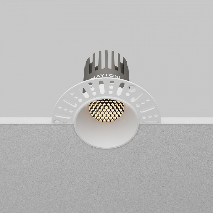 Встраиваемый светильник maytoni dl124-10w-3k-trs-w