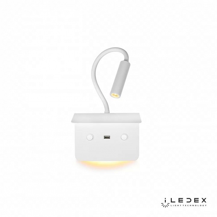 Бра с полкой iledex support 7031c wh
