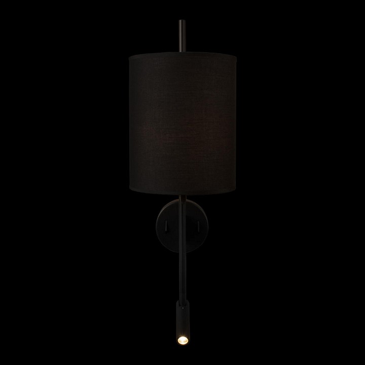 Бра с подсветкой loft it ritz 10253w/b black