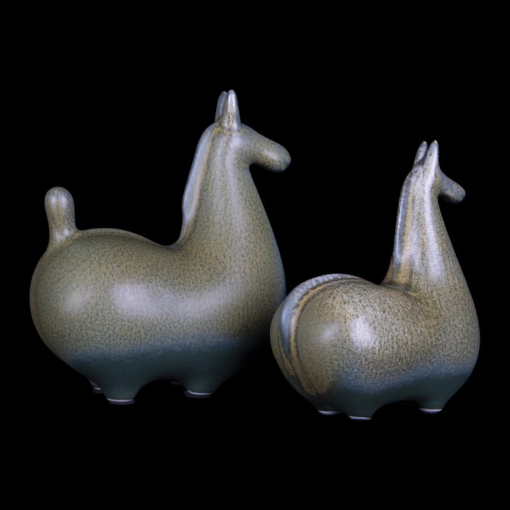 Набор из 2 статуэток loft it horse 10283 green (2 pcs)