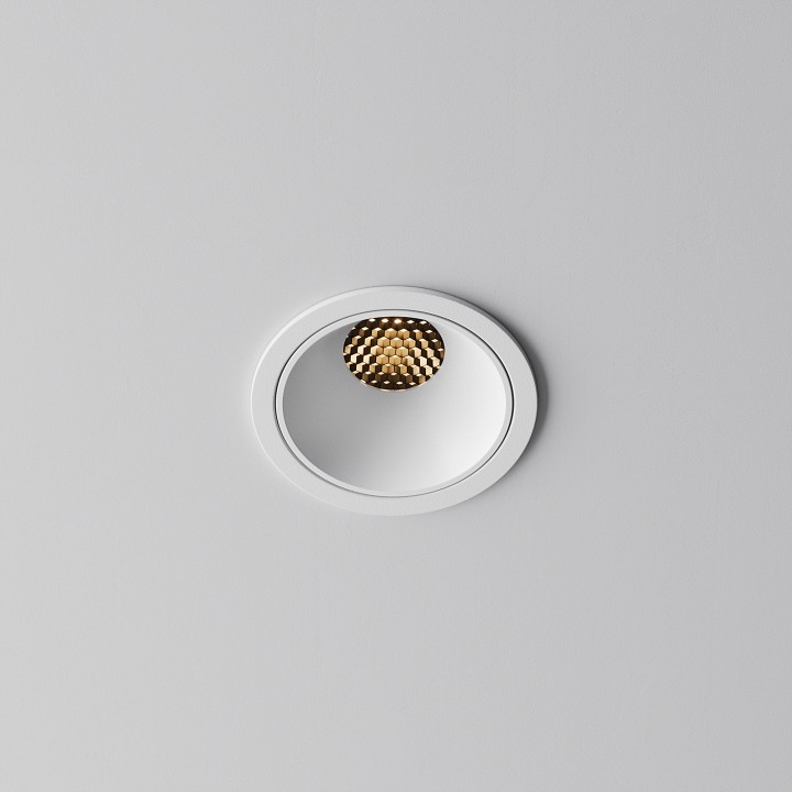 Встраиваемый светильник maytoni alfa led dl043-01-10w2.7k-rd-w