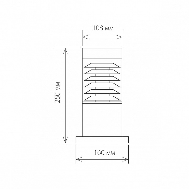 Наземный низкий светильник elektrostandard strada a035097