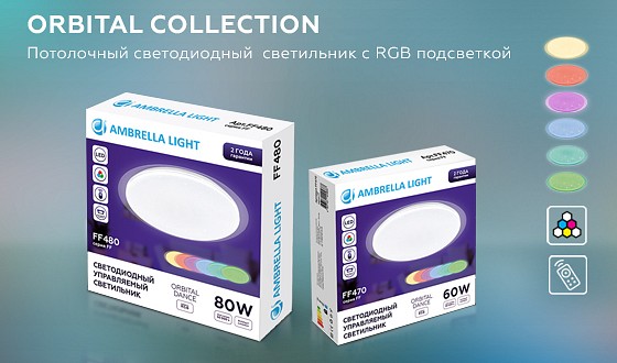 Накладной светильник ambrella light ff ff470