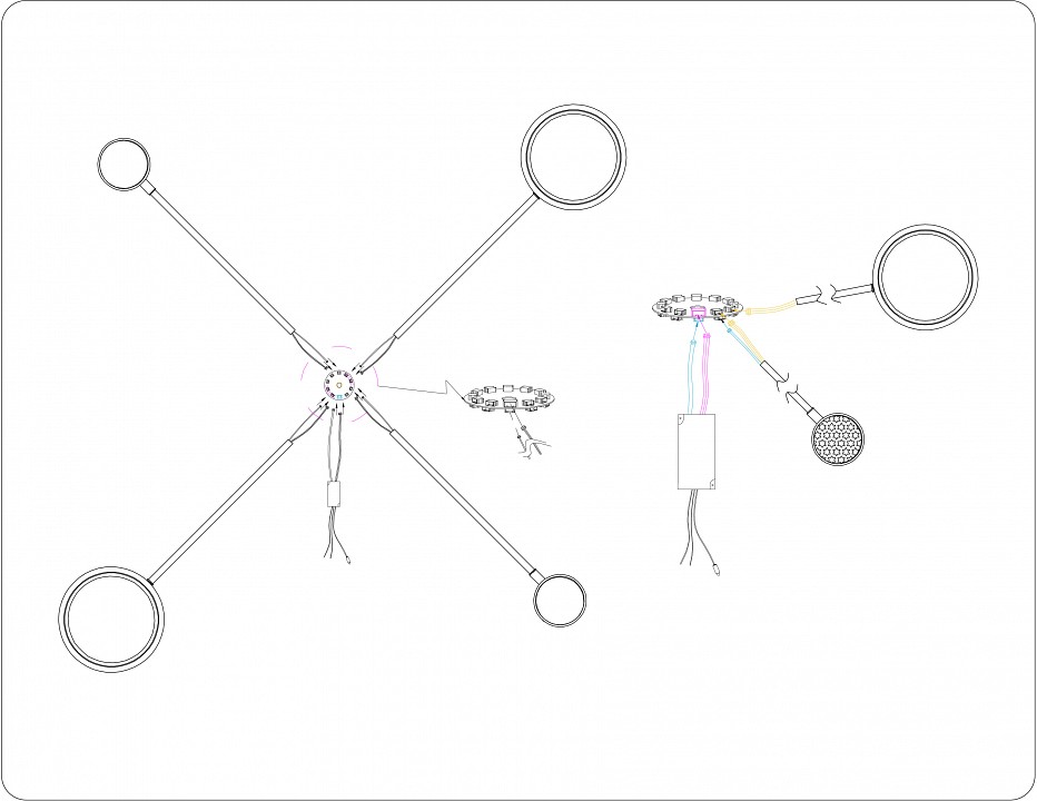 Люстра на штанге ambrella light fl fl51632