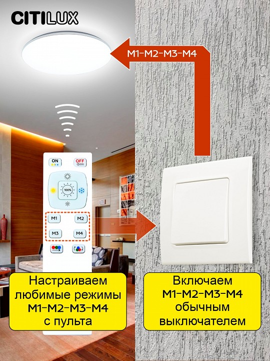 Накладной светильник citilux симпла cl714680g