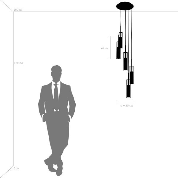 Подвесной светильник lightstar cilino 756056