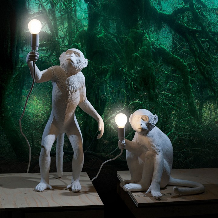 Зверь световой seletti monkey lamp 14926