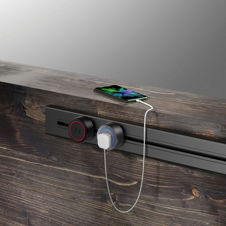 Трек накладной arte milano am-track-sockets 385201tob/100 grey