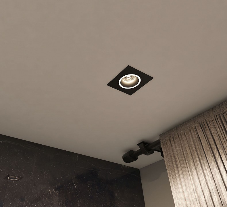 Встраиваемый светильник denkirs dk2060 dk2061-bk