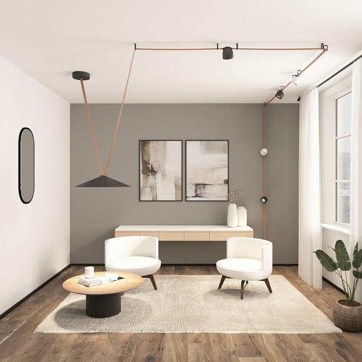 Накладной светильник denkirs belty flow dk5668-bk