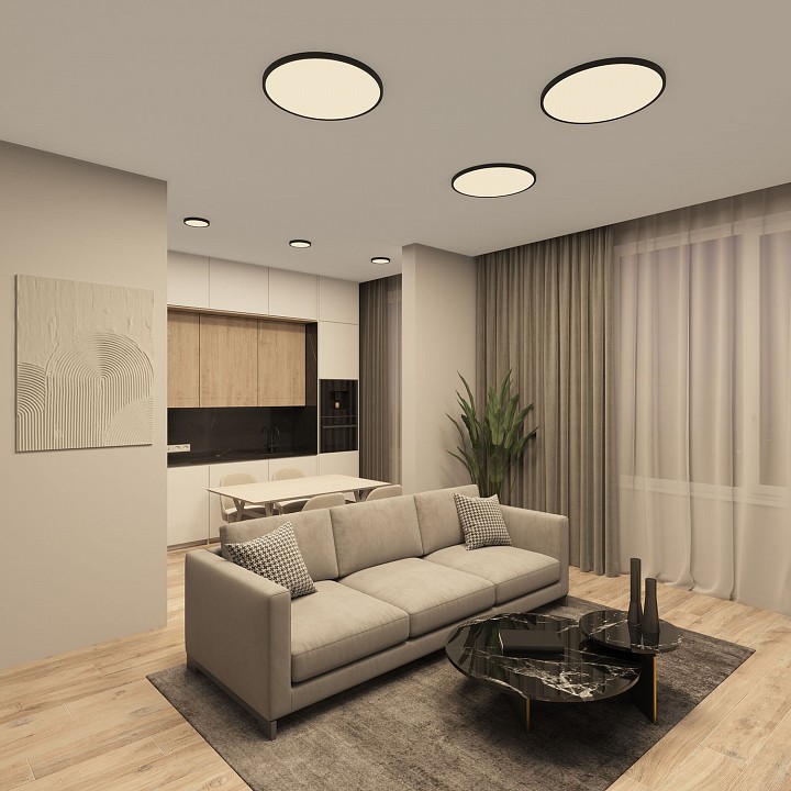 Накладной светильник denkirs thin dk6520-bk