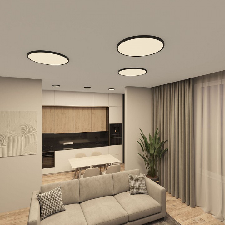 Накладной светильник denkirs thin dk6522-bk